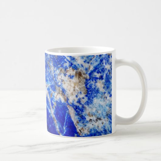Mug Pierre de marbre bleu moderne et chic (Droite)