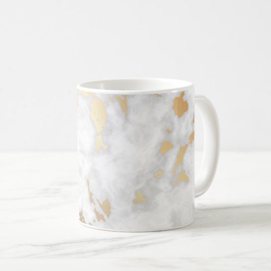 Mug Pierre de marbre doré classique (Devant droit)