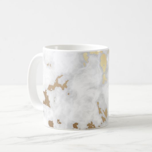 Mug Pierre de marbre doré classique (Devant gauche)