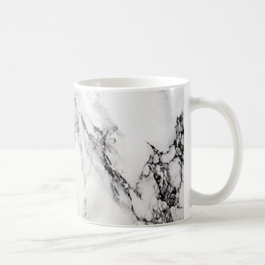 Mug Pierre De Marbre En Gris Blanc Et Noir (Droite)