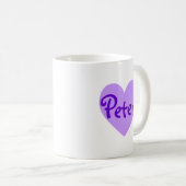 Mug Pierre en violet (Devant droit)