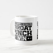 Mug Pierre Feuille Ciseaux Coup de Poing à la Gorge Je (Devant gauche)