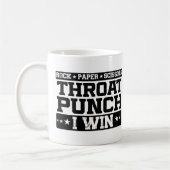 Mug Pierre Feuille Ciseaux Coup de Poing à la Gorge Je (Gauche)