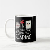 Mug Pierre feuille ciseaux rien ne vaut la lecture de (Gauche)