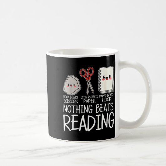 Mug Pierre feuille ciseaux rien ne vaut la lecture de (Droite)