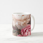 Mug Pierre florale rose et blanc (Devant droit)