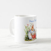Mug Pierre le lapin Joséphine lapin Joyeux Pâques (Devant gauche)