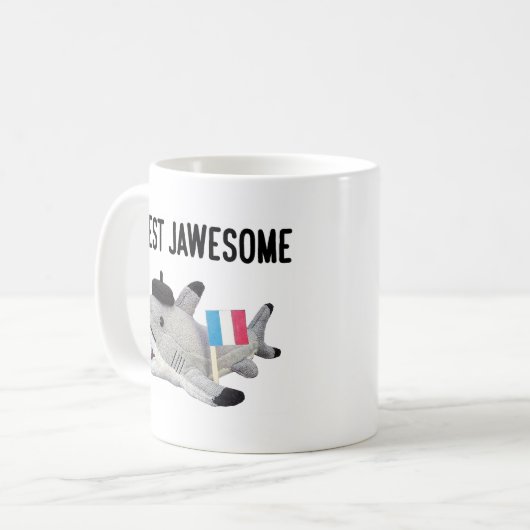 Mug Pierre le requin : C'est Jawesome (tasse de (Devant gauche)