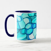 Mug Pierre ronde dans des tons similaires à l'aquamari (Gauche)