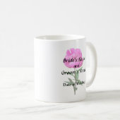 Mug Pierre rose foncé (Devant droit)