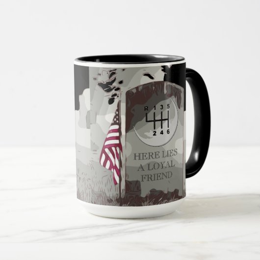 Mug Pierre tombale MANUELLE (Devant droit)