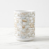 Mug Pierres Fausse Crème Blanche Grise (Centre)