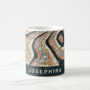 Mug Pierres Naturelles en Quartz Abstrait Vintage Pers