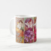 Mug Pierres précieuses et fleurs, Alphonse Mucha (Devant gauche)