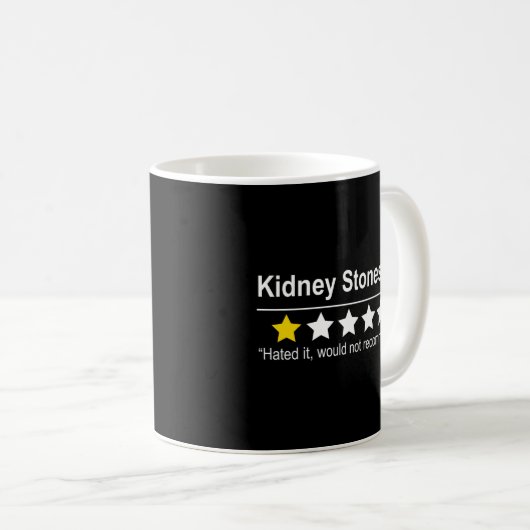 Mug Pierres remontées - non recommandées - urination u (Devant droit)