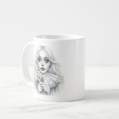 Mug Pierrot à la rose blanche (Devant gauche)