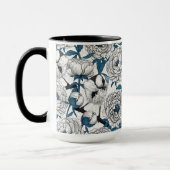 Mug Pies blanches et mésanges bleues (Gauche)