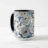 Mug Pies blanches et mésanges bleues (Devant gauche)