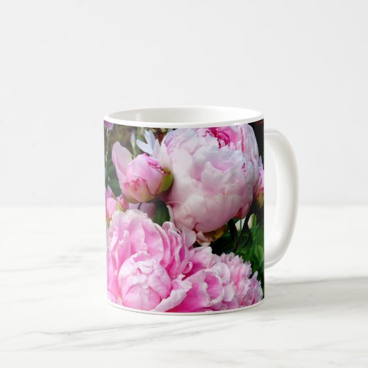 Mug Pies roses et blanches (Devant droit)