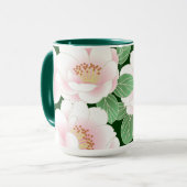 Mug Pies roses Japonais Floral Kimono (Devant gauche)