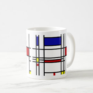 Mug Piet Mondriaan, "Composition"