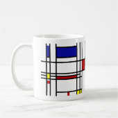 Mug Piet Mondriaan, "Composition" (Gauche)