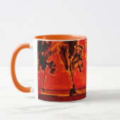 Mug Piet Mondrian art, Arbres de la Géine à Moonrise (Gauche)