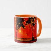 Mug Piet Mondrian art, Arbres de la Géine à Moonrise (Devant droit)