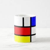 Mug Piet Mondrian Art Style Modern Bright Ajouter un n (Centre)