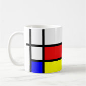 Mug Piet Mondrian Art Style Modern Bright Ajouter un n (Gauche)
