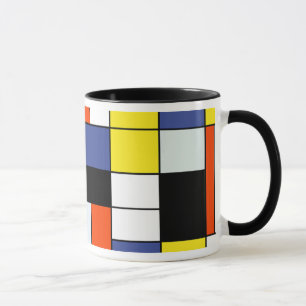Mug Piet Mondrian Composition A - Art Moderne Abstrait