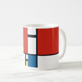 Mug Piet Mondrian - Composition Abstrait géométrique (Devant droit)