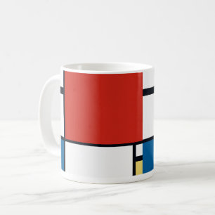 Mug Piet Mondrian - Composition Abstrait géométrique