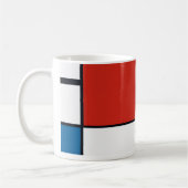 Mug Piet Mondrian - Composition Abstrait géométrique (Gauche)