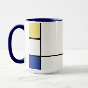Mug Piet Mondrian - Composition Abstrait géométrique
