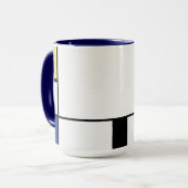 Mug Piet Mondrian - Composition Abstrait géométrique (Devant gauche)