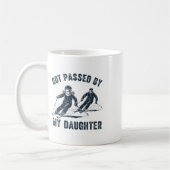 Mug Piétiné par ma fille Drôle de ski _12 (Gauche)