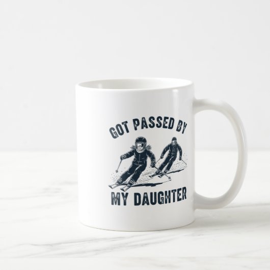 Mug Piétiné par ma fille Drôle de ski _12 (Droite)