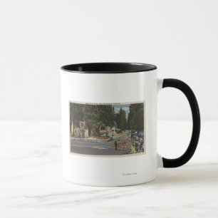 Mug Piétons sur la commande de rivage de lac