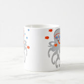 Mug Pieuvre avec plongée en scaphandre plongée avec ma (Centre)
