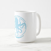 Mug Pieuvre Bleue Côtière 2 (Devant droit)