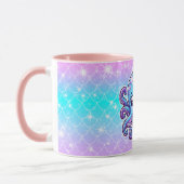 Mug Pieuvre bleue mignonne (Gauche)