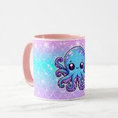 Mug Pieuvre bleue mignonne (Devant gauche)
