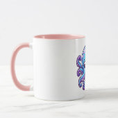 Mug Pieuvre bleue mignonne (Gauche)