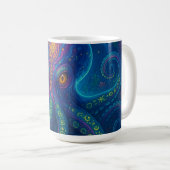 Mug Pieuvre bleue Trippée (Devant droit)