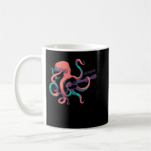 Mug Pieuvre colorée jouant de la guitare