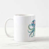Mug Pieuvre Florale Bleue (Gauche)