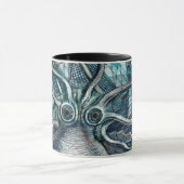 Mug Pieuvre géante Mer Bleue Monstre Voilier (Centre)
