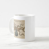 Mug Pieuvre Kraken Antique Faune Marine Côtière (Devant gauche)