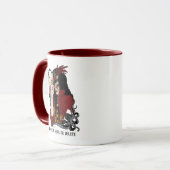 Mug Pieuvre noire rouge victorienne (Devant gauche)